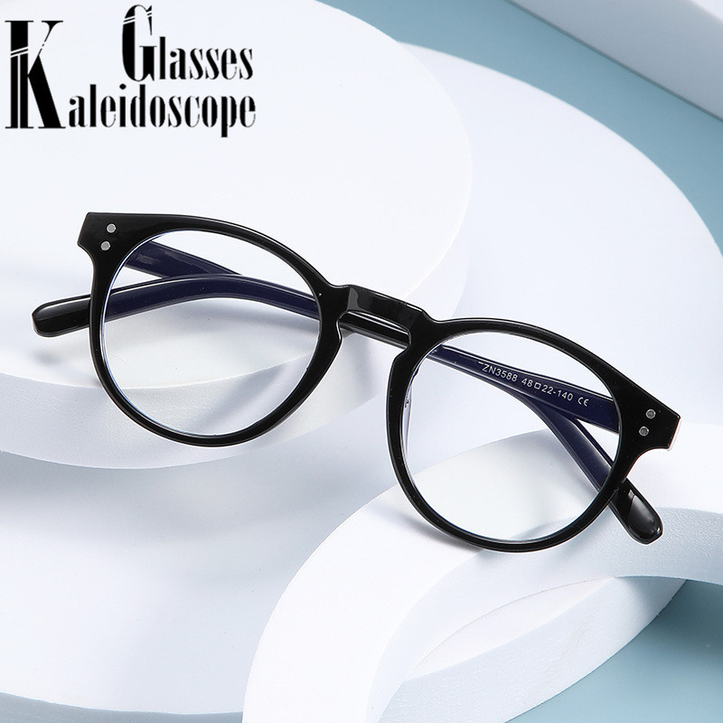 Anti lumière bleue lunettes rondes cadre femmes hommes Vintage lunettes rondes vert lunettes ordinateur myopie optique lunettes cadres