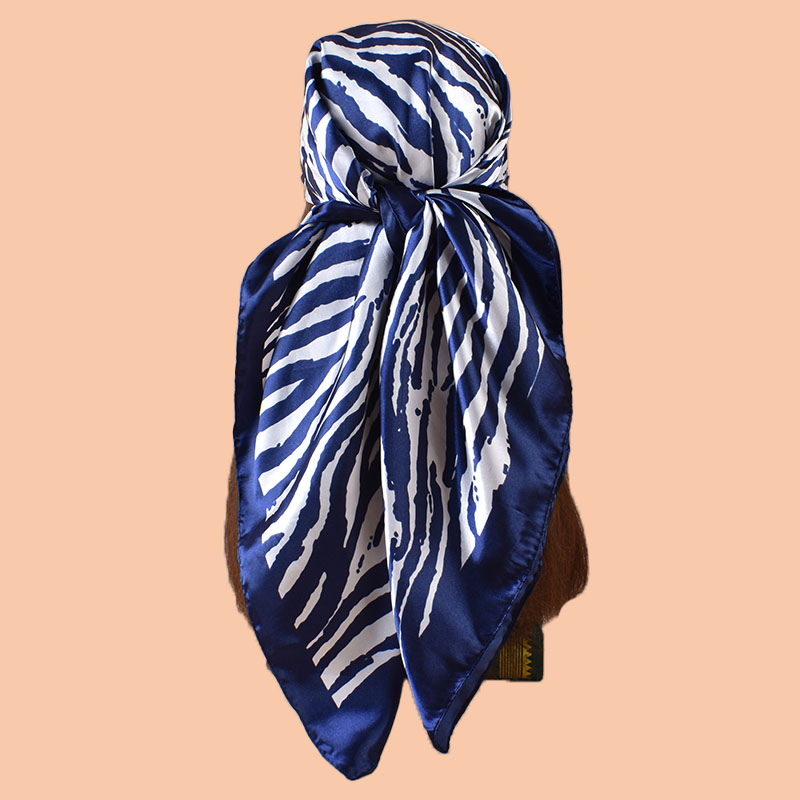 Foulard carré en Satin pour femmes, accessoire de plage d'été, à la mode, 90x90 pouces, multi-usage, serviette pour cheveux polyvalente, 1 pièce