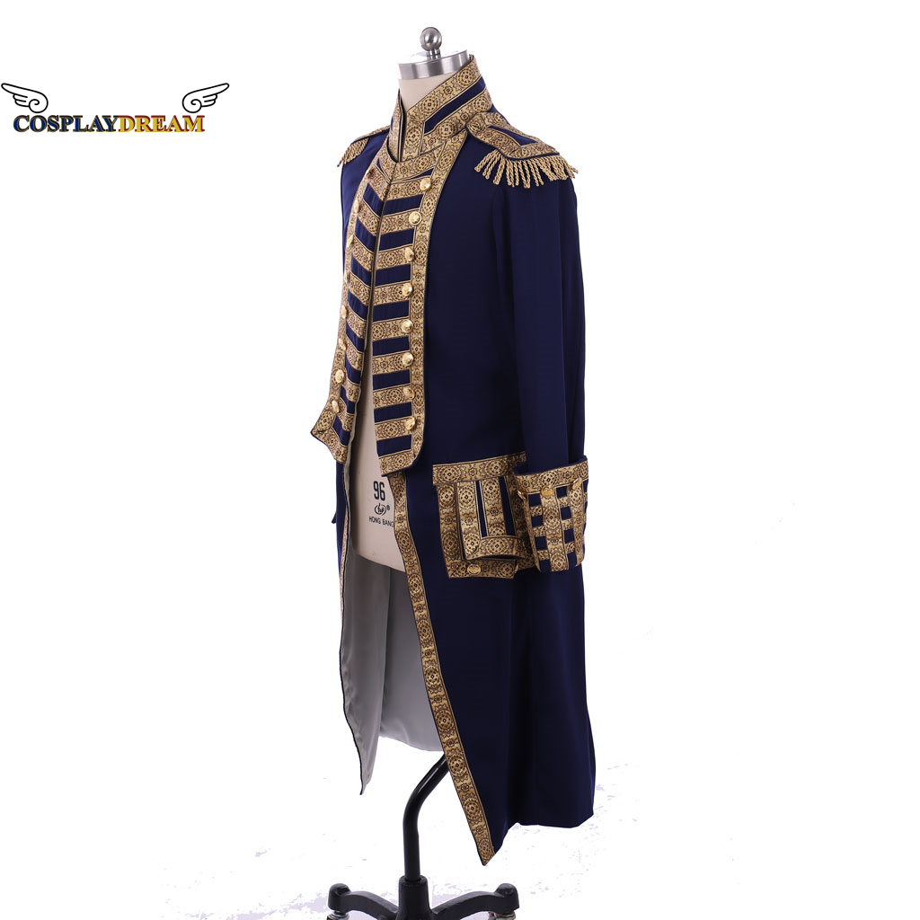 Manteau de soldat d'officier militaire royal du 18ème siècle, veste d'uniforme médiéval pour hommes, manteau de smoking colonial Hamilton, Costume de Cosplay
