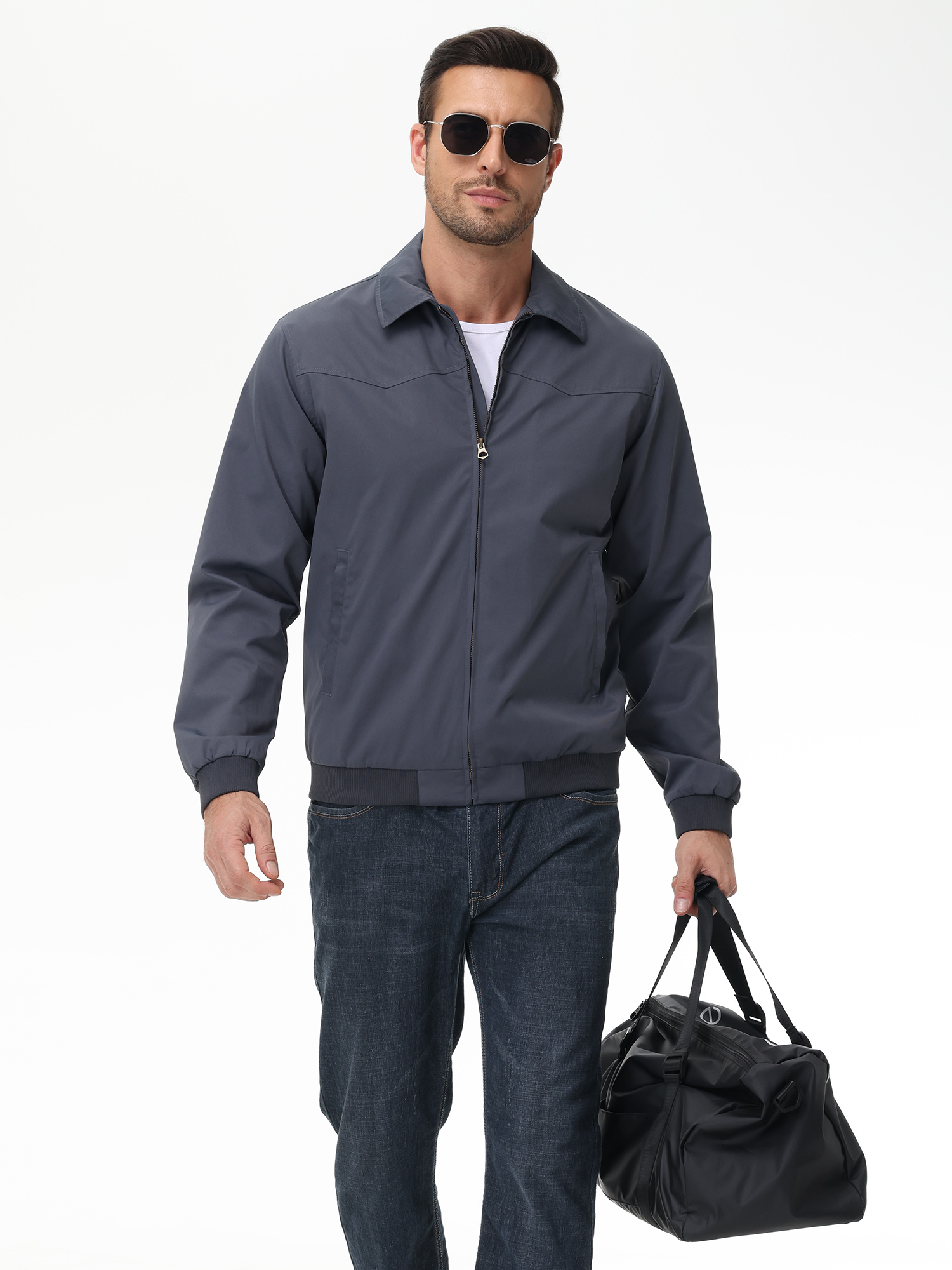 Veste d'affaires décontractée pour hommes, manteau coupe-vent imperméable à la mode, veste Cargo pour les voyages quotidiens en plein air, automne et hiver
