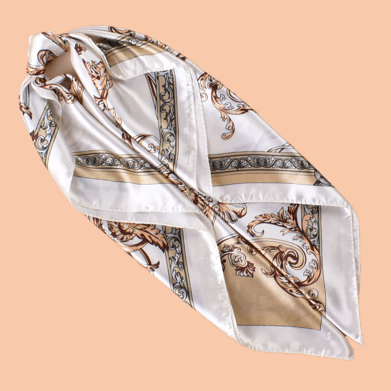 Foulard carré en Satin pour femmes, 90x90 pouces, multi-usage, serviette de plage, accessoire de fête, qualité supérieure, 1 pièce