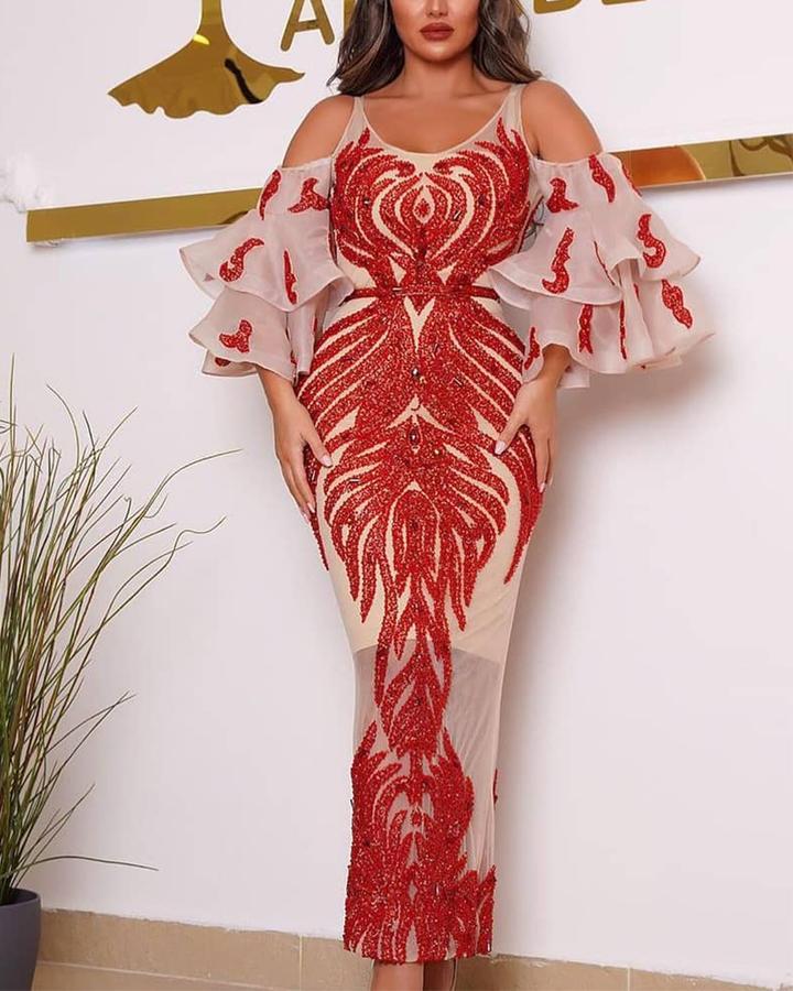 Robe de soirée élégante pour femme, sexy, bronzante, à manches longues, pour banquet, modèle 2026, mi-longue, tendance, nouvelle collection printemps