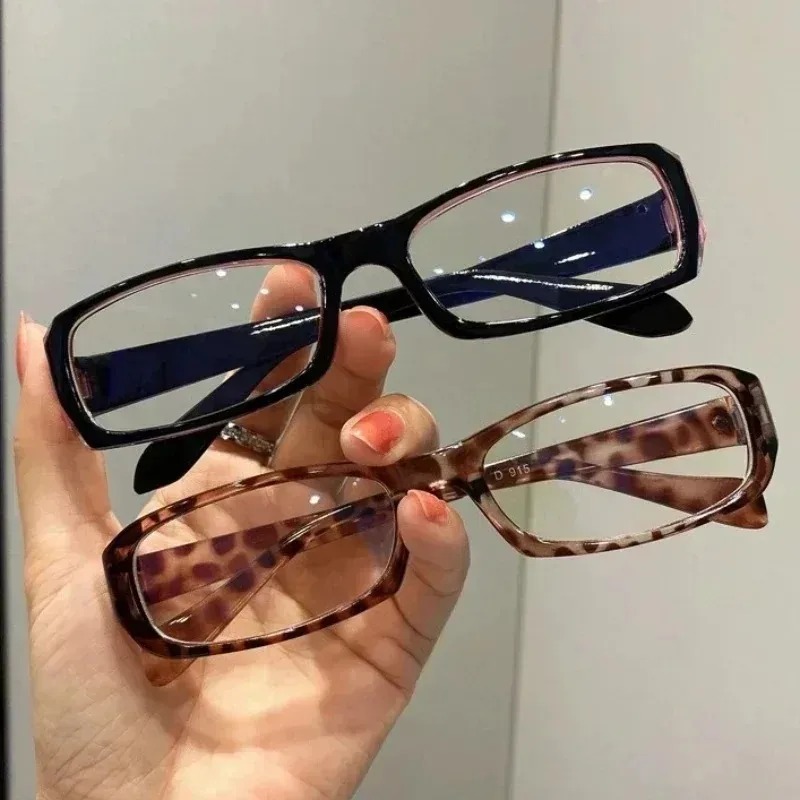 Lunettes carrées pour femmes, lunettes rétro, lunettes de lecture transparentes, lunettes bloquant la lumière bleue, cadeau à la mode