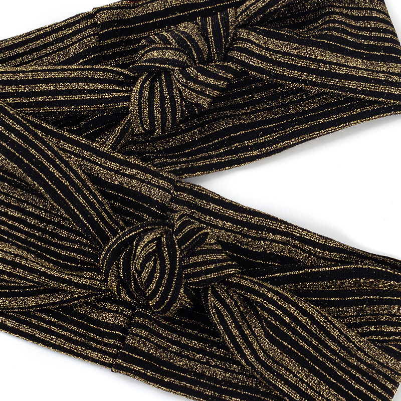 Geebro – bandeau à rayures pour femmes, Turban torsadé noué à la mode, accessoires de cheveux pour filles