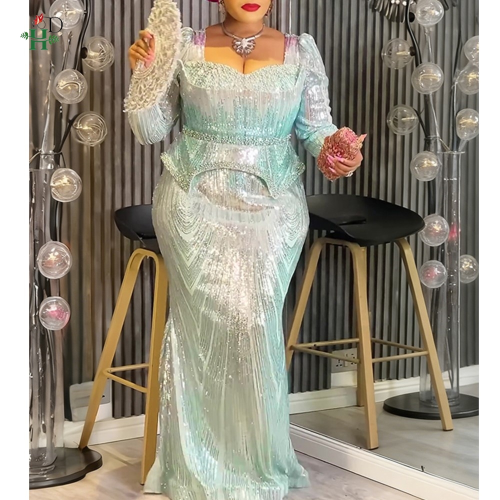 Robes Bubu de Luxe à Paillettes 2025, Robes Turques pour Femmes en Solde, Robes Africaines pour Femmes, Vêtement Africain Femme Luxe