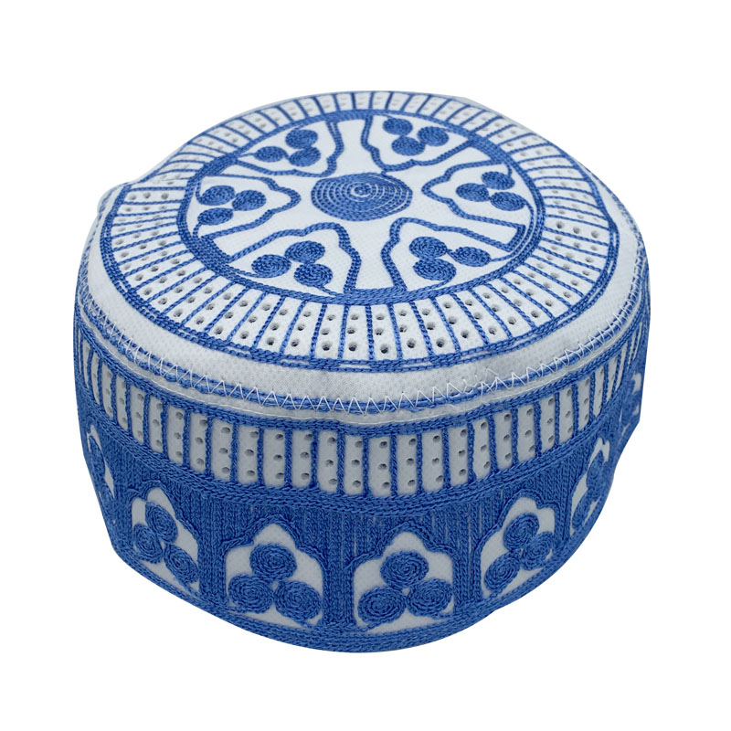 Chapeaux de prière musulmans pour hommes, couvre-chef respirant, Kufi, casquette de crâne islamique, cadeau du Ramadan Eid, chapeau brodé, nouvelle collection 2023