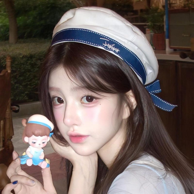 Chapeau uniforme à nœud brodé, style marin blanc, avec ruban, casquette octogonale, style scolaire japonais, joli béret