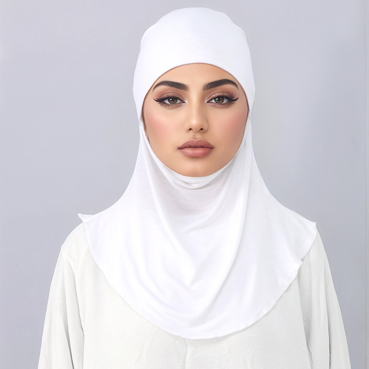 Femme musulmane Jersey instantané Hijab solide visage cou couverture multifonction foulard Turban Islam châles et enveloppes plaine femme Hijabs