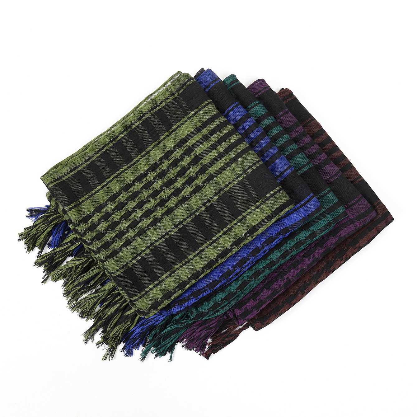 Foulard Hijab à carreaux pour hommes et femmes, foulard arabe du désert, doux, tactique, randonnée, Turban unisexe, châle militaire, nouvelle collection 2024