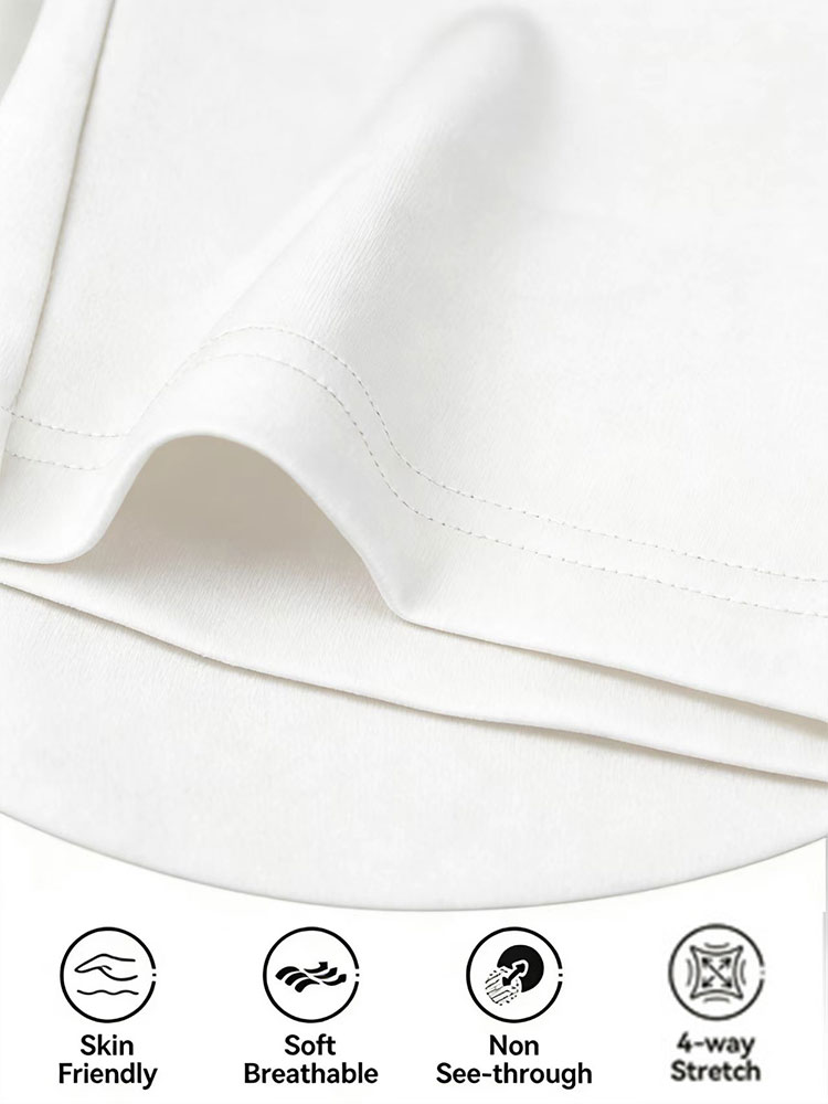 Pantalon droit élégant taille haute pour femme, coupe simple, idéal pour le bureau, blanc, doux, élastique, séchage rapide, jambe large, tenue de travail