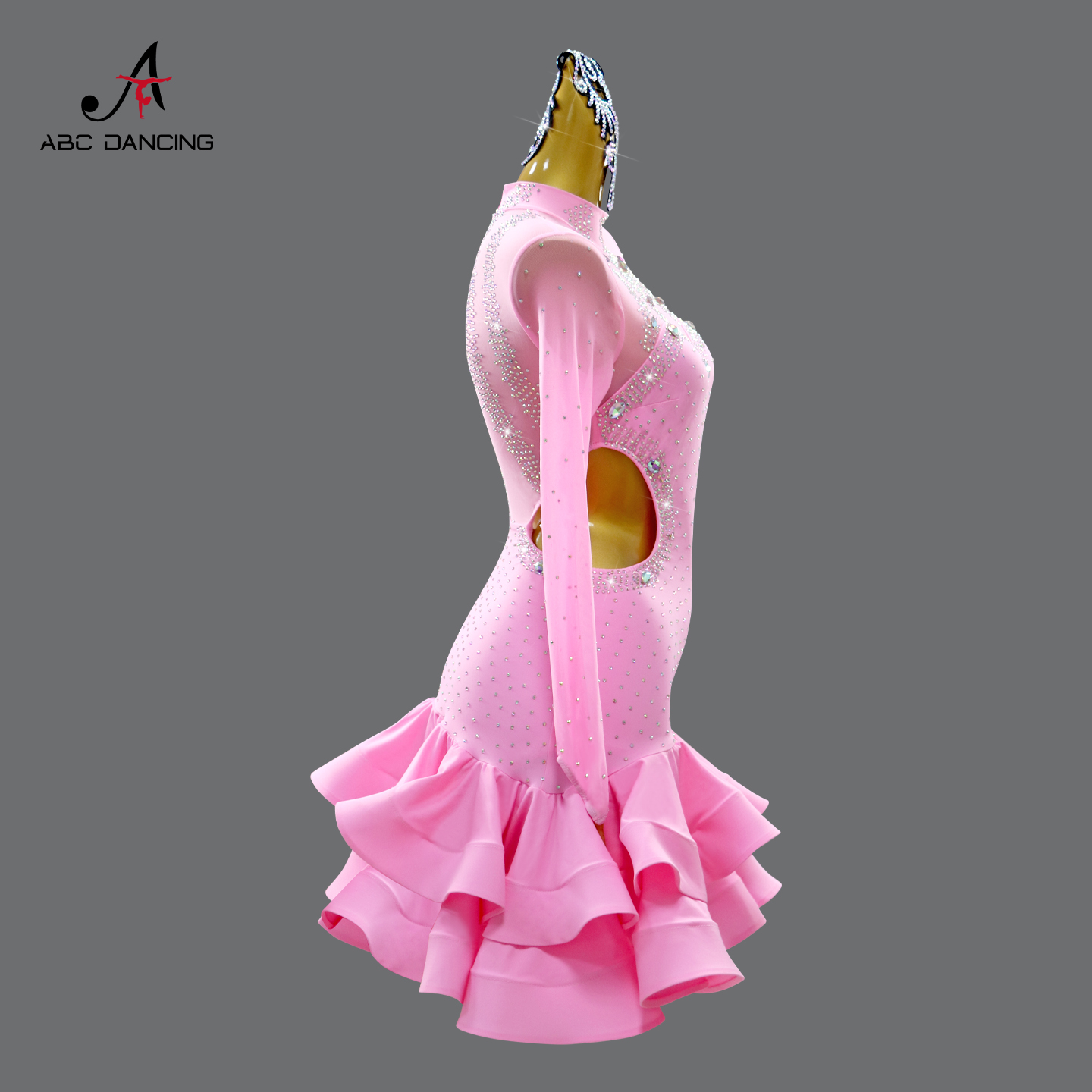 Robe de danse pour femmes, Costume de danse pour filles, Costume de carnaval court, Costume Latin pour salle de bal, spectacle de bal sur scène, vêtements de soirée