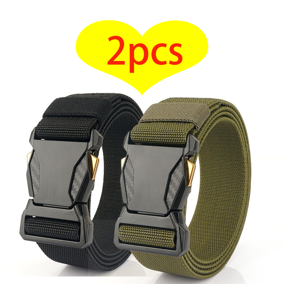 Ceinture tactique pour hommes pour les sports de plein air ; Ceinture pour jeans ; Ceinture polyvalente décontractée pour l'exercice et l'entraînement