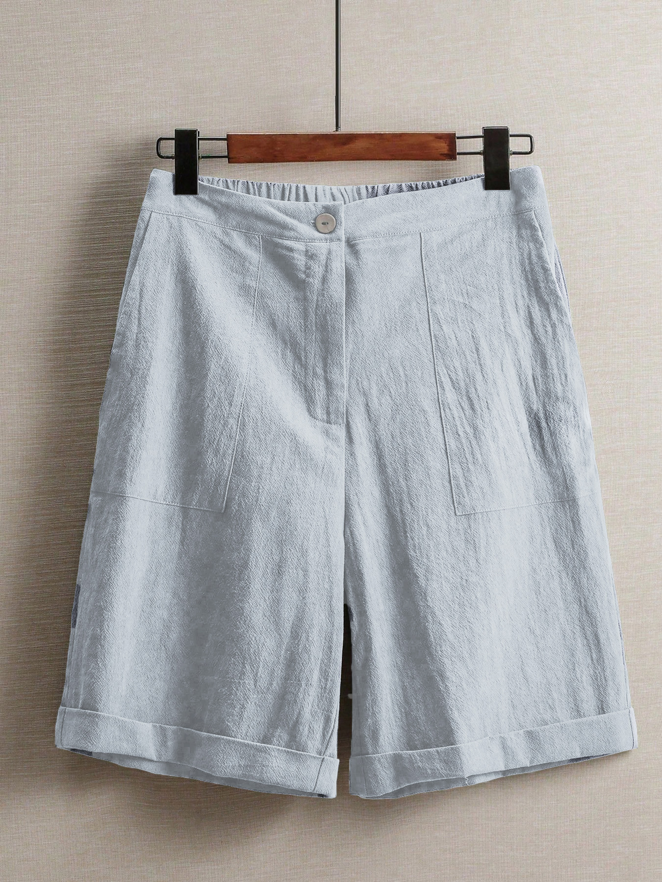Pantalon large pour femme, taille haute, coupe droite, décontracté, pour l'été, idéal pour l'extérieur