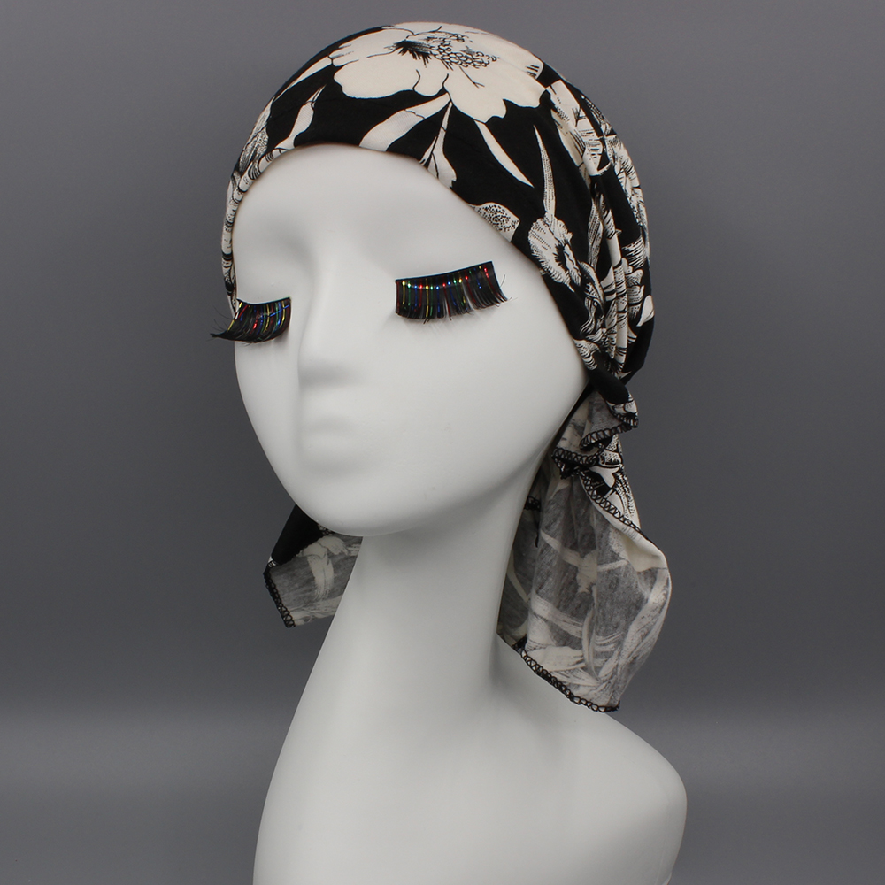 Turban de chimio pour femmes, bonnet pour filles, Skullies, design classique, tête ronde, perte de cheveux, casquette, vêtements de sauna, femme rurale, HAT234