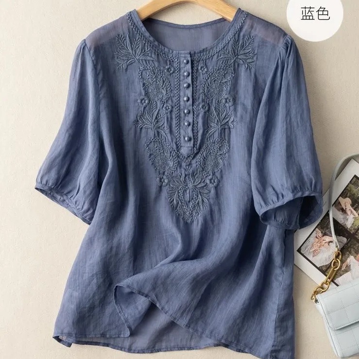 Vêtements d'été rétro pour femmes, vêtements en coton et lin à fleurs, vêtements de bureau pour femmes, nouvelle arrivée tendance, confortables