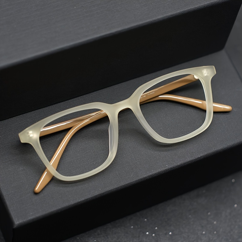 Monture de lunettes carrée unisexe, légère, avec verres transparents, pour femmes et hommes, 1 pièce