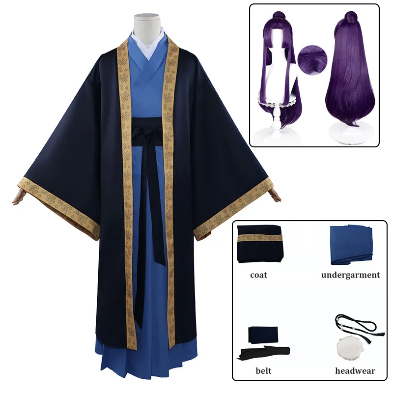 Costume de cosplay Jinshi, robe kimono pour homme, tenue d'anime Apothecary Diarie avec couvre-chef, Kusuriya No Hitorigoto, pour Comic Con