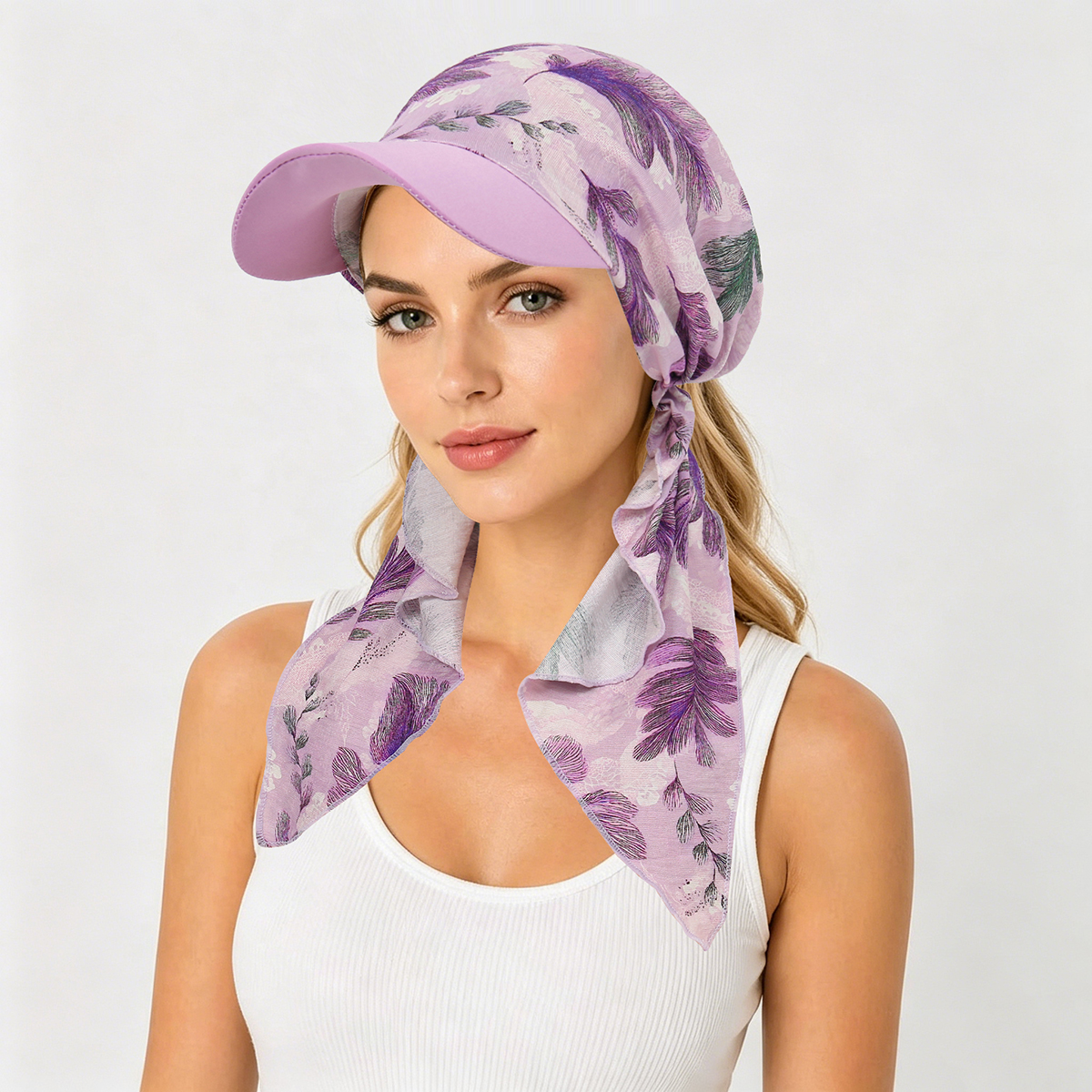 Nouvelle Tendance 2026 : Casquettes Hijab Musulmanes Imprimées avec Visière, Casquette de Baseball pour Femme, Coiffe Turban Bonnet pour le Ramadan, Accessoire de Mode Féminin