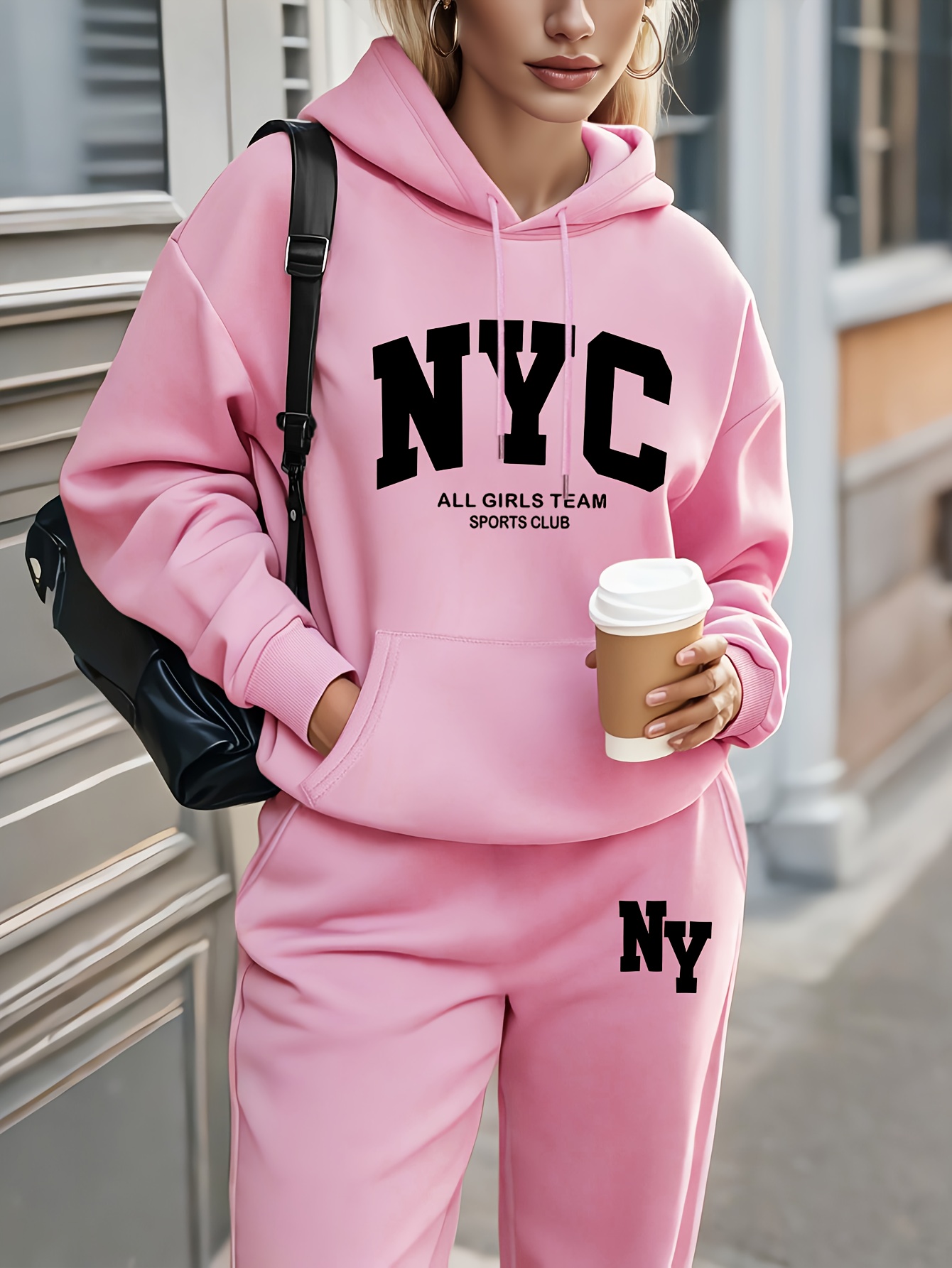 Ensembles de pantalons pour femmes, vêtements de haute qualité, sweat-shirt, pantalon de survêtement, costume à capuche, tenue d'automne et d'hiver en 2 pièces, survêtement pour femme