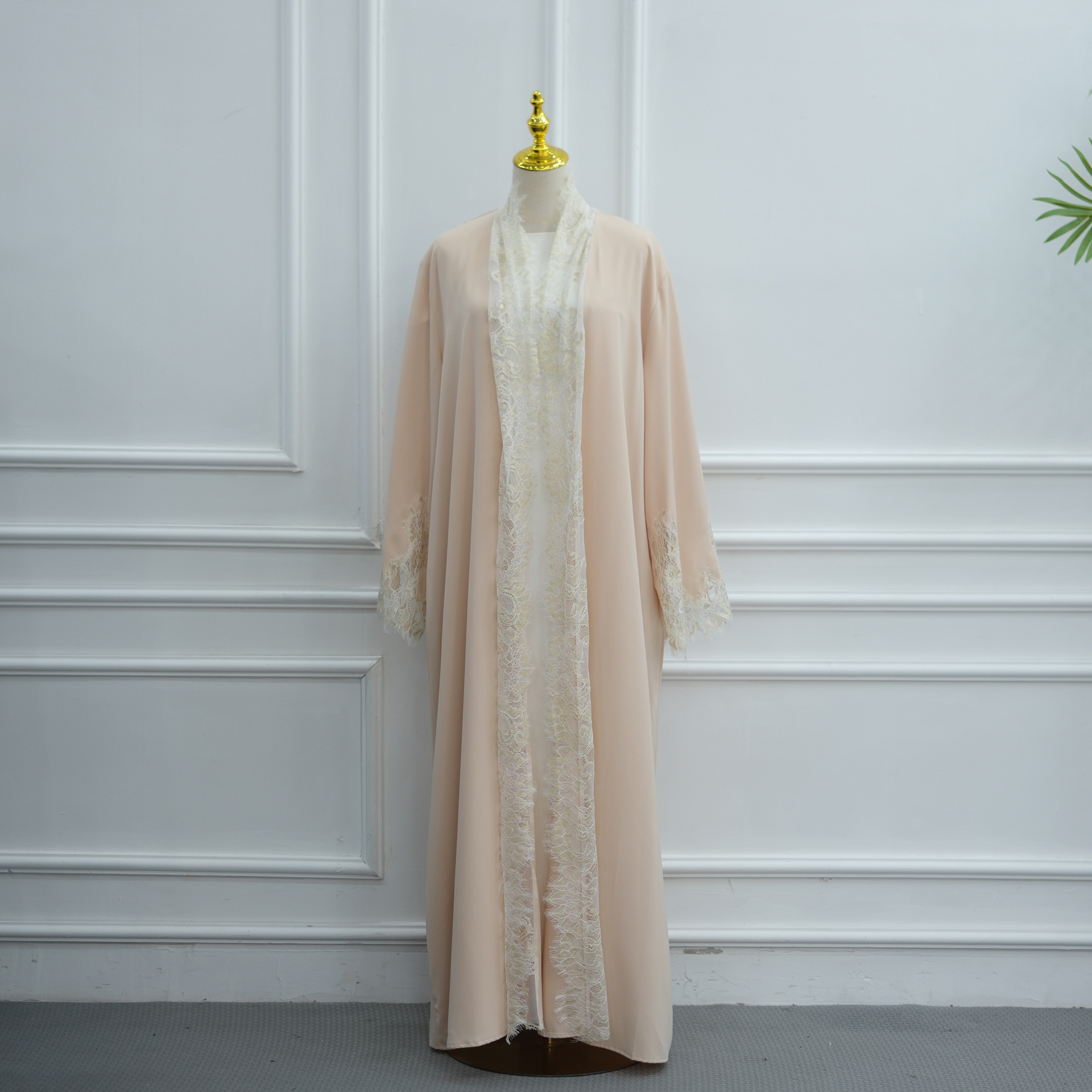 Robe Abaya pour femmes, robe de fête en dentelle, cardigan, robe musulmane, jalabiya, Ramadan, Maroc, Dubaï, abayas, kaftan, Islam, vestidos
