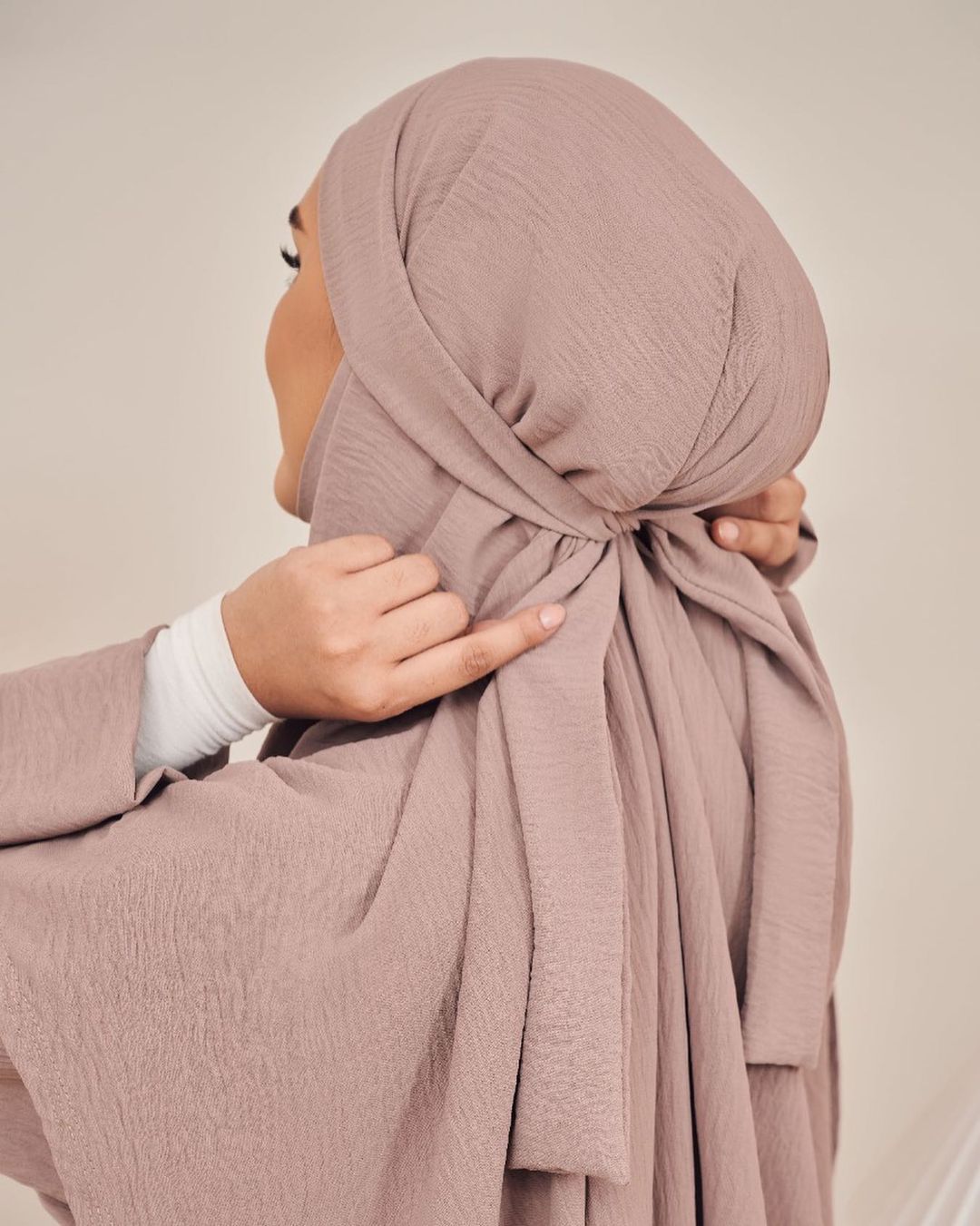 Parure de tête musulmane longue et élégante avec fermeture à nouer, foulard de prière Hijab islamique pour femmes, prêt à porter, Abaya Hijab pour le quotidien