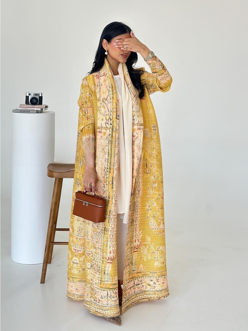 Robe musulmane ouverte Abaya pour femmes, Maxi, plissée, extensible, Cardigan, imprimé marocain, dubaï, Kaftan, Islam, Jalabiya