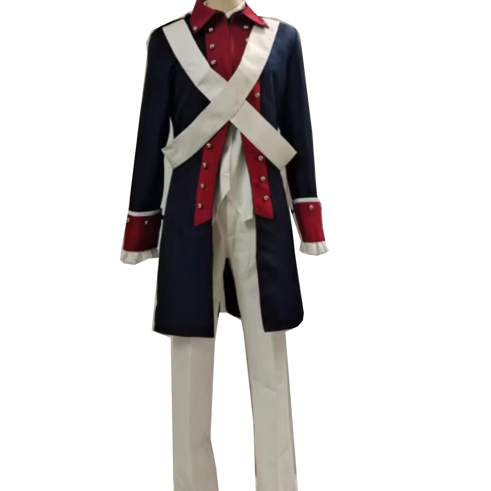 Costume de cosplay Hetalia pour hommes, uniforme militaire Alfred F, cape russe pour Halloween, tenue de Noël