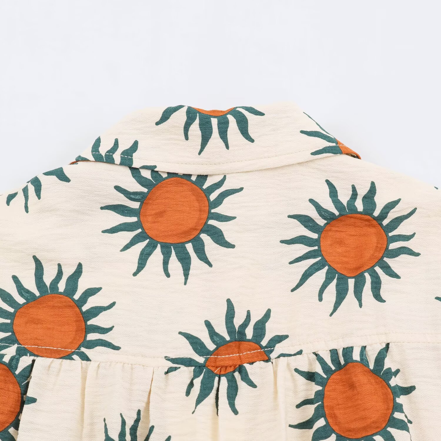BSAY Blouson Bomber Femme Rétro Bohème à Imprimé Soleil, Col Revers, Fermeture Éclair, Ourlet Peplum Élastique, Manches Longues, Coupe Ample, Décontracté, Vêtement d'extérieur pour les Vacances