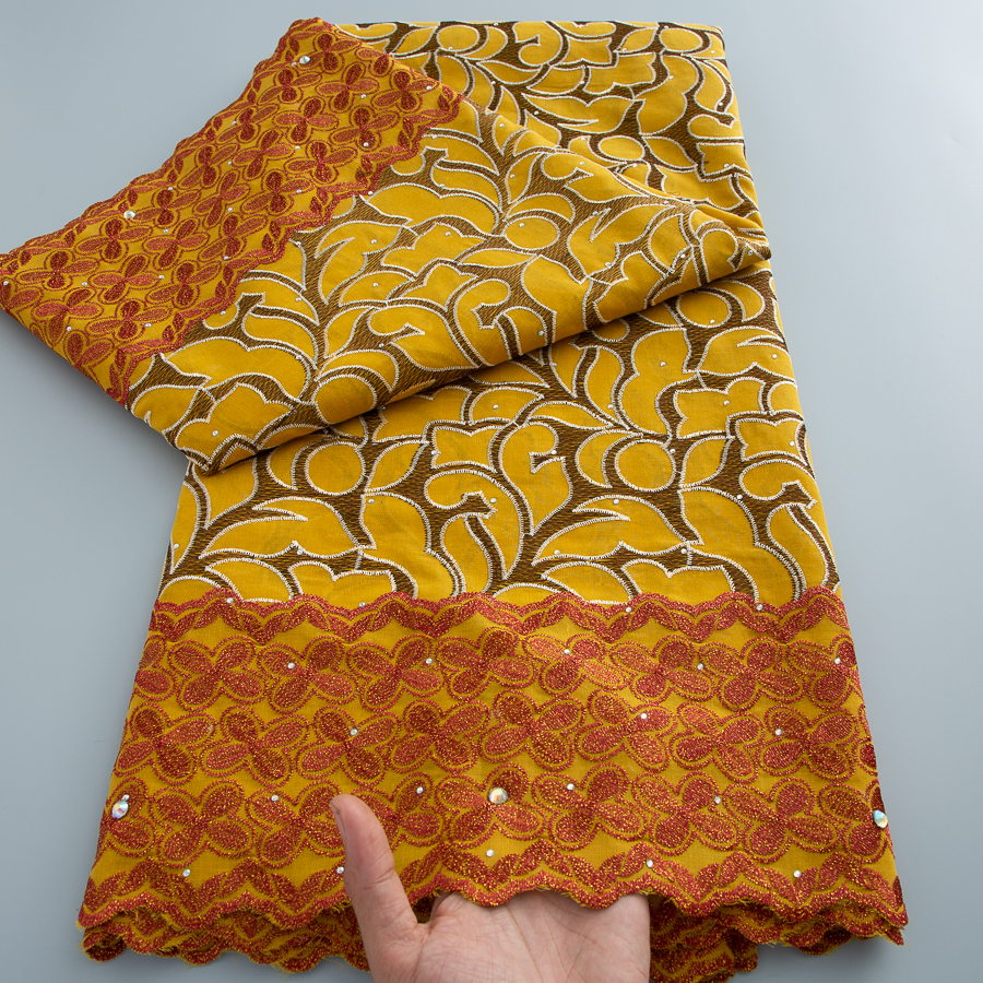 Tissu de dentelle nigériane africaine originale 2026, tissu de dentelle en tulle de coton de haute qualité pour robe de mariée, tissu de dentelle suisse en voile pour la couture
