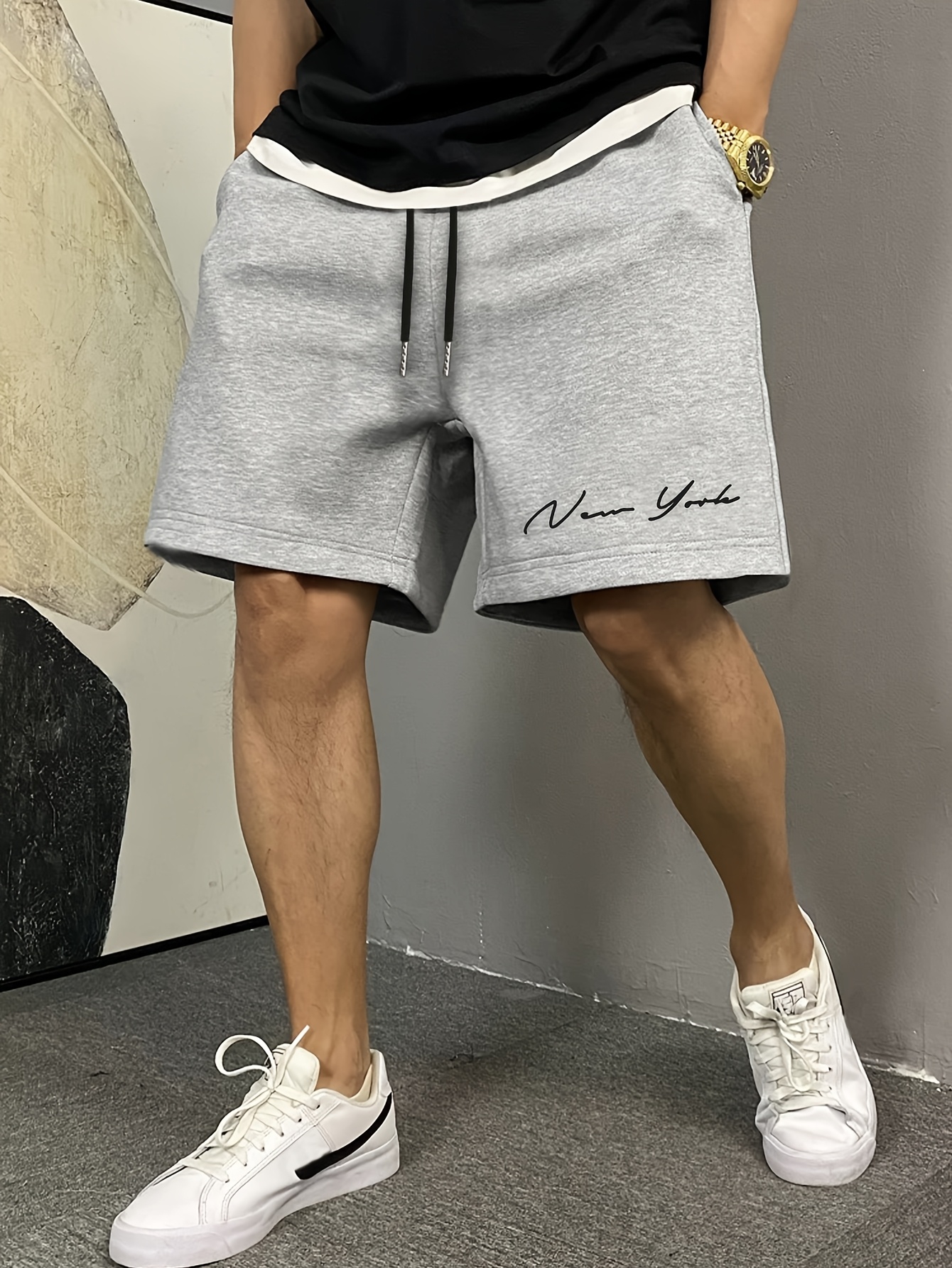 Shorts pour hommes, sensation de fraîcheur estivale, shorts décontractés tendance été, légers et respirants, pour l'extérieur en été