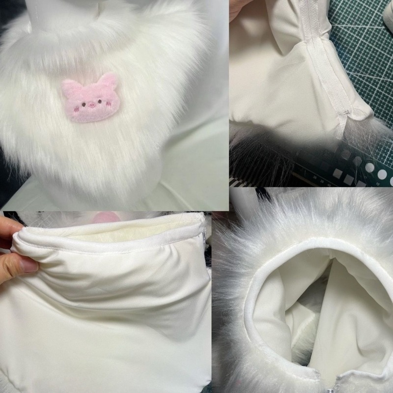 Kigurumi Fursuit cou écharpe Kemono Cosplay Costume mignon col en fourrure accessoires Kig Roleplay Anime tenue de fête adultes enfants