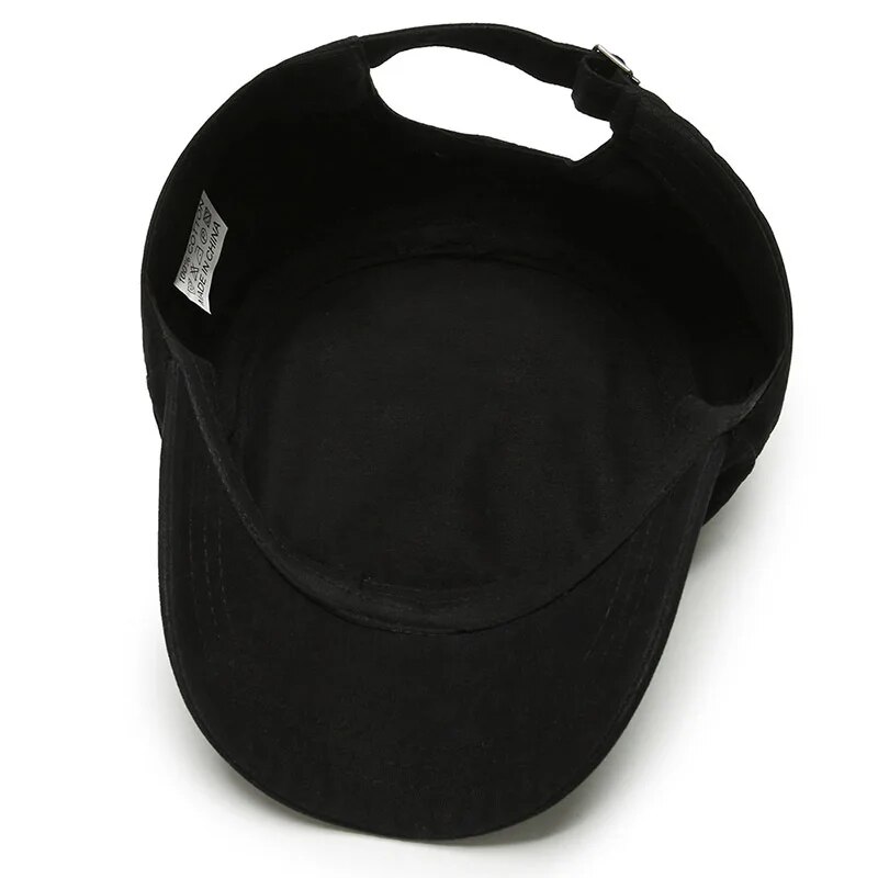 Chapeau militaire plat pour hommes, simple et polyvalent, langue de canard, d'âge moyen, mode décontractée, nouveau style, printemps et automne