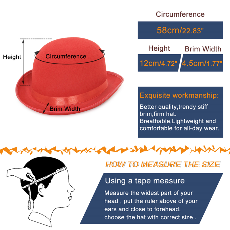 Halloween hommes femmes magicien chapeaux casquette Gentleman Jazz chapeau haut-de-forme noir rouge fête melon chapeau