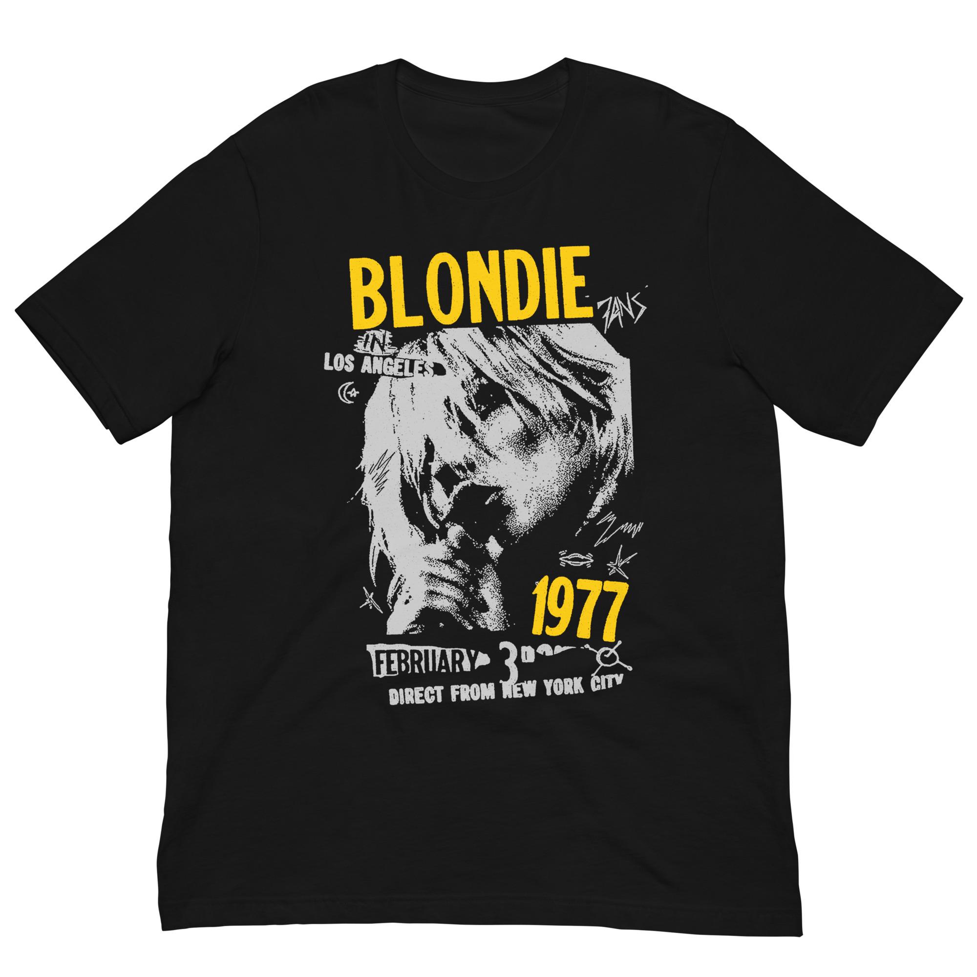 T-Shirt unisexe rétro Blondie, en pur coton, décontracté, coupe ample, streetwear, chemises harajuku, t-shirt vintage, toutes saisons