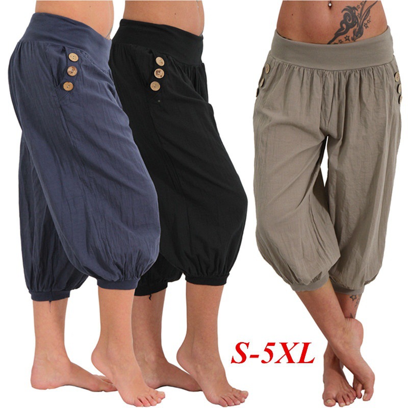 Pantalon d'été à jambes larges pour femme, vêtement à la mode, grande taille 5XL