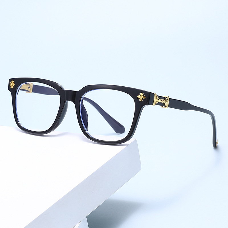 Lunettes anti-lumière bleue carrées classiques pour hommes et femmes, monture noire et transparente, unisexe, pour ordinateur, lunettes pour femmes