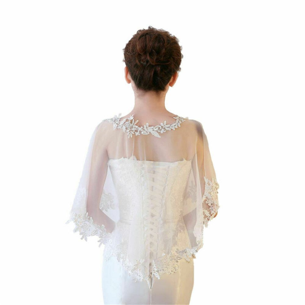Châle élégant en dentelle pour femme, idéal pour mariages, soirées et événements décontractés