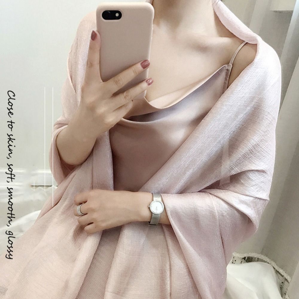 Écharpe en lin uni pour femme, foulard pour document pur, châle de protection solaire pour femme, bandanas grande taille, hijab à la mode, 180x85cm