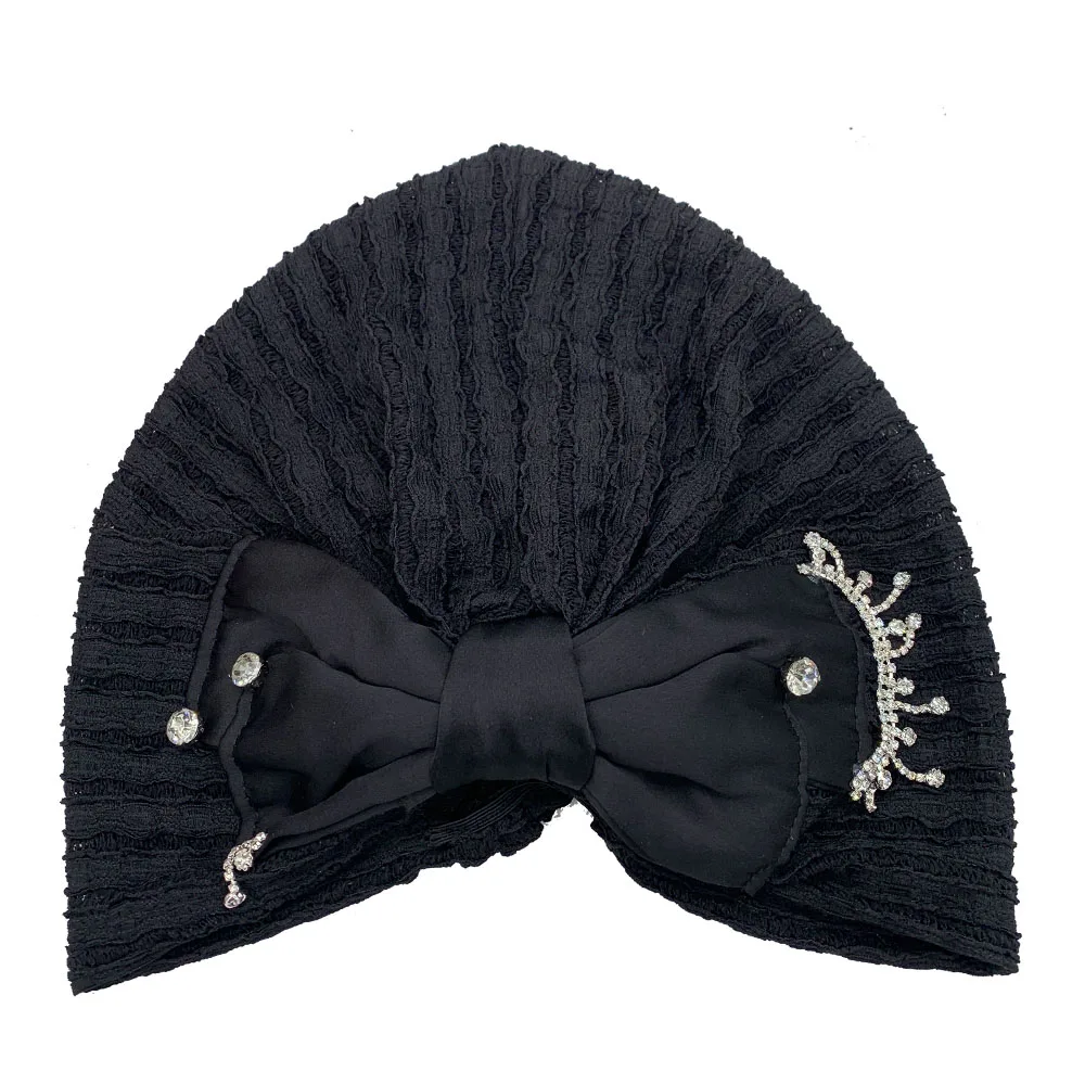 Turban brodé pour femme, bonnet respirant d'été, foulard musulman, sous-voile, chapeau chimio, Turbante mujer