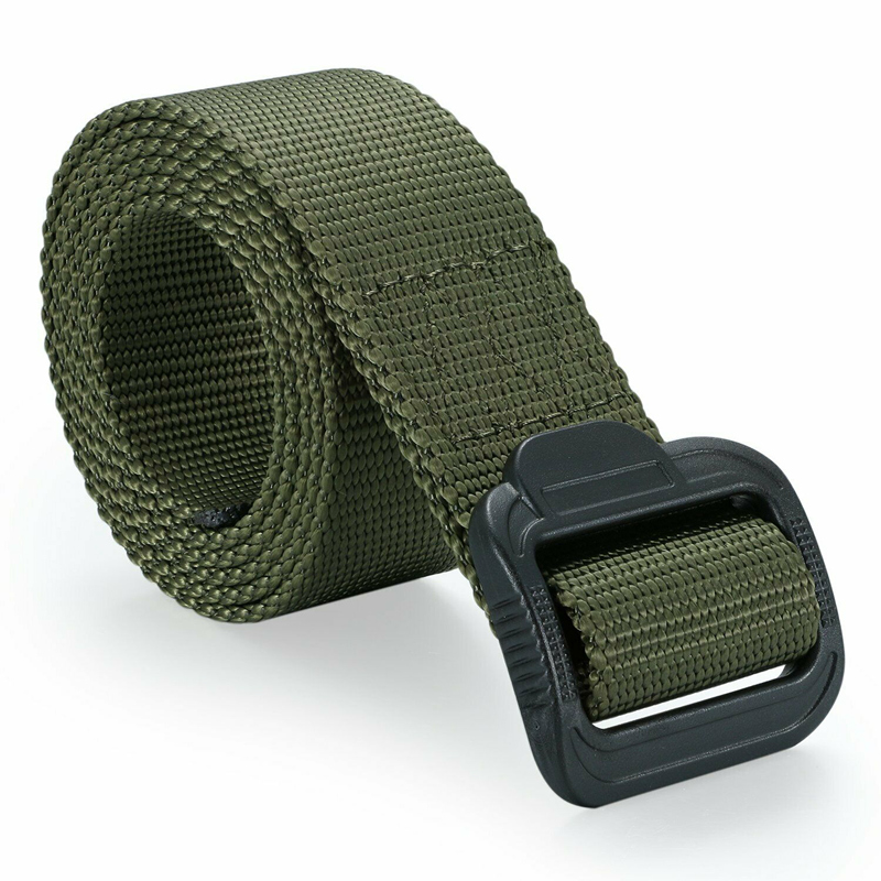 Ceintures pour homme, ceinture tactique, ceinture de sécurité avec boucle en plastique, ceintures en toile tendance, ceinture de sécurité pour homme