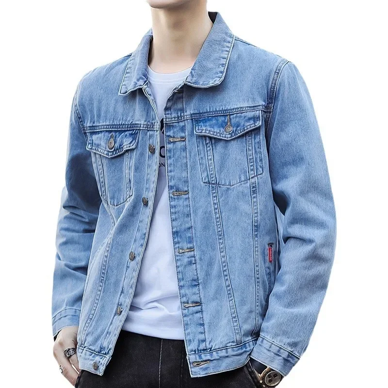 Veste en jean pour hommes, vêtements de travail décontractés, tendance, coupe ample, vente en gros, article le plus vendu, nouvelle collection printemps-automne 2025
