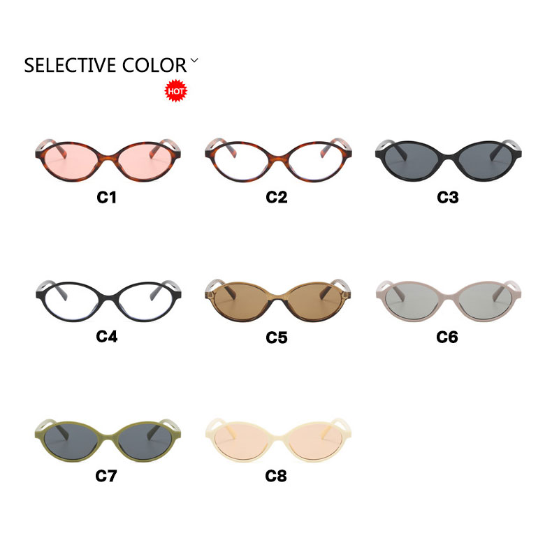 Lunettes de soleil ovales vintage pour femmes, nouvelle mode 2026, monture petite et ronde, pour femmes élégantes