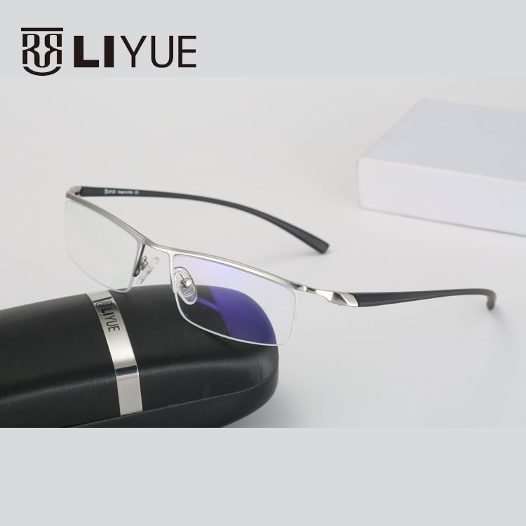 Lunettes optiques avec monture demi-métal pour homme, verres transparents pour myopie, 2022
