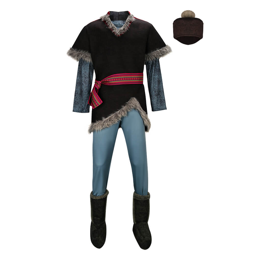Kristoff Herb-Costume de film cosplay pour hommes, tenues trempées, Halloween, fête de Noël, 512