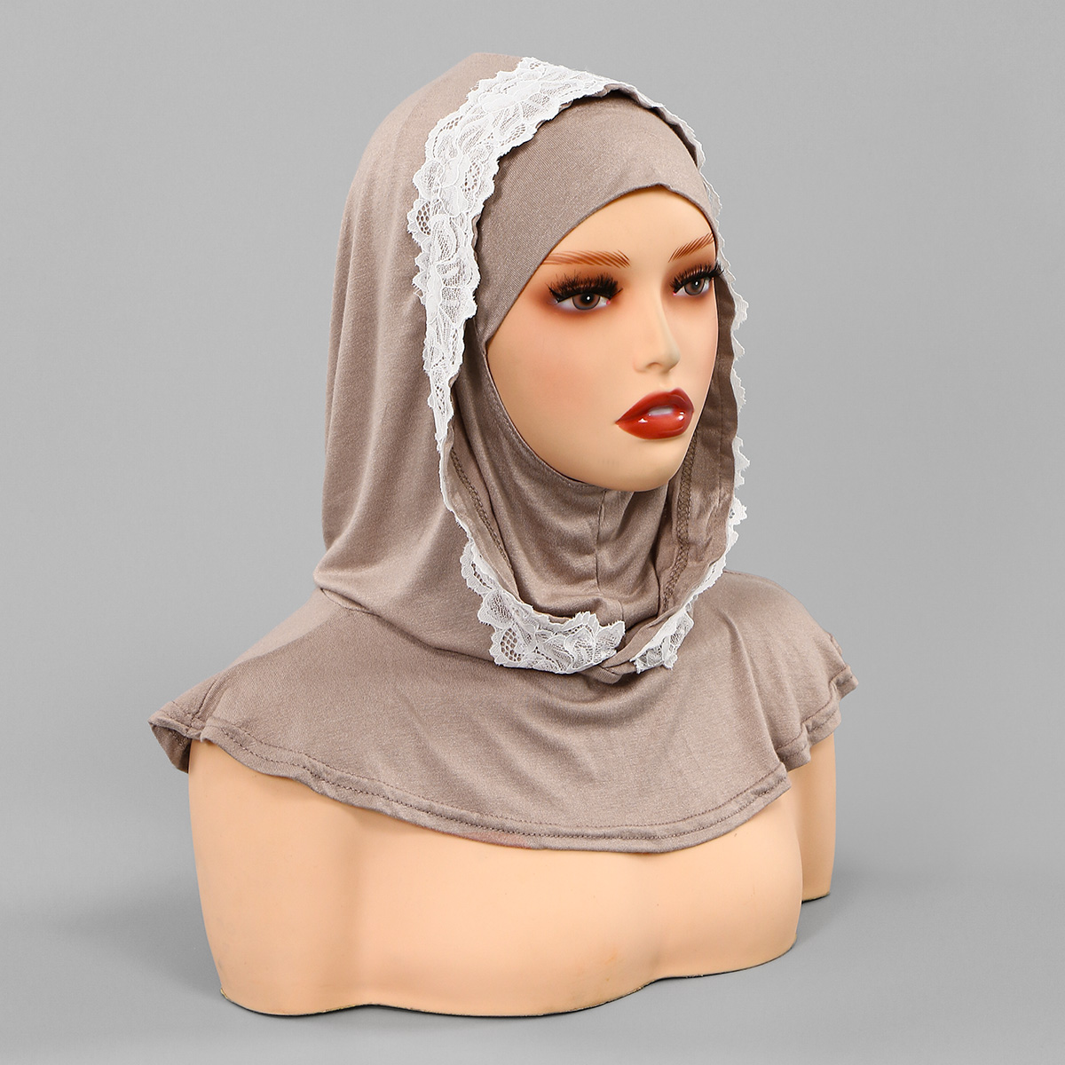 Hijab instantané en jersey pour femme musulmane, bonnet intérieur couleur unie, élastique et respirant, turban, bandana, foulards doux pour l'Aïd