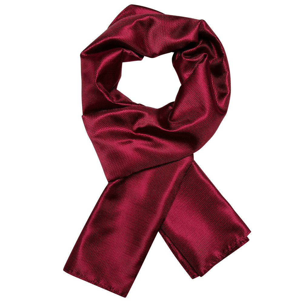 Écharpes pour hommes de couleur rouge, design élégant, printemps-automne, tissage de haute qualité, accessoires de costume, mariage, fête, affaires, 1051
