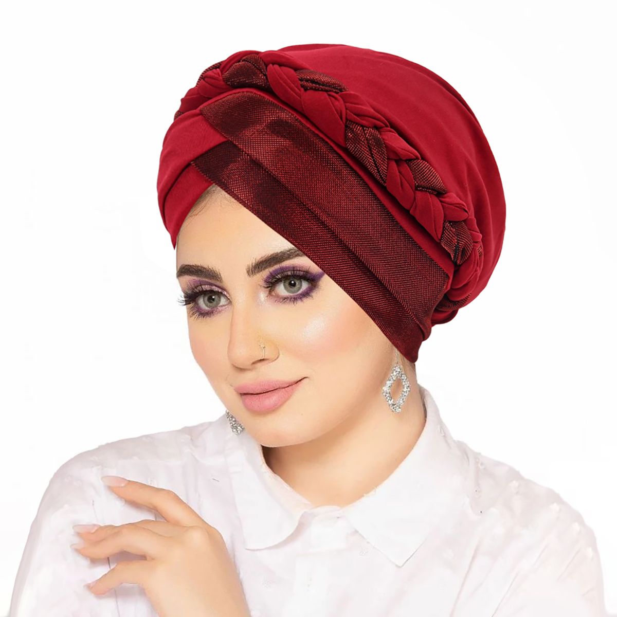 2025 nouvelles femmes musulmanes Hijabs dame islamique chapeaux tresse tête enveloppement chimio casquette Turban chapeau sommeil casquette Cancer chapeau