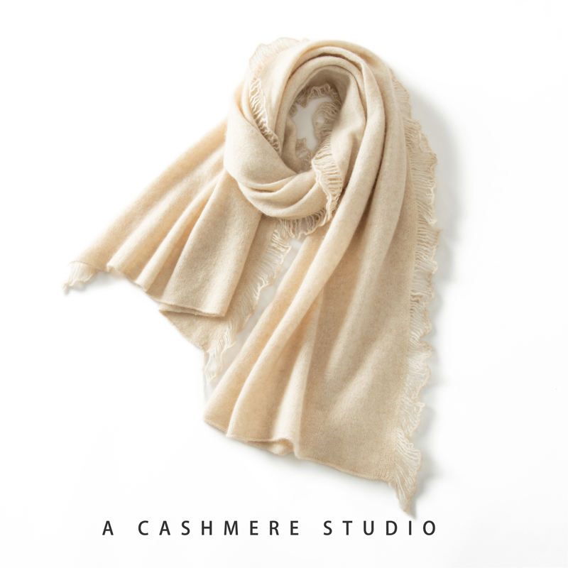 THYFGT Châle 100% Cachemire pour Femme, Pashmina à Pompons, Accessoire Parfait, Écharpe Décontractée, Chaud et Doux, Manteau Tendance