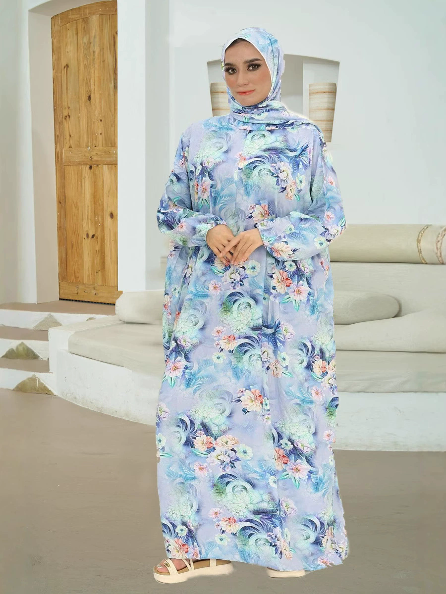 Robe longue pour femmes musulmanes du moyen-orient, vêtements grande taille de dubaï, écharpe traditionnelle intégrée, robe de prière à la mode, nouvelle collection