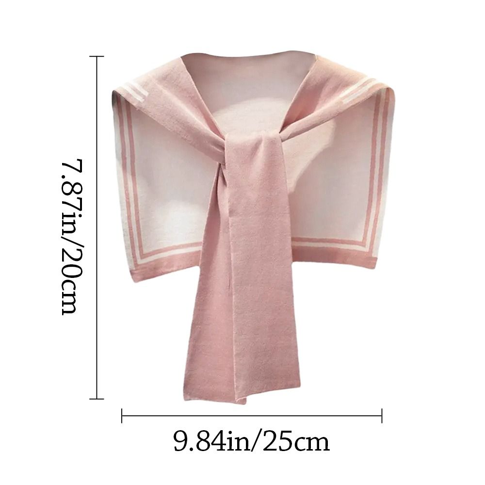 Châle noué pour femme, écharpe de chandail, cape, conception de nœud, mode ronde pour l'école, vêtements de fête
